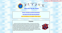 Desktop Screenshot of oneskyoneworld.org